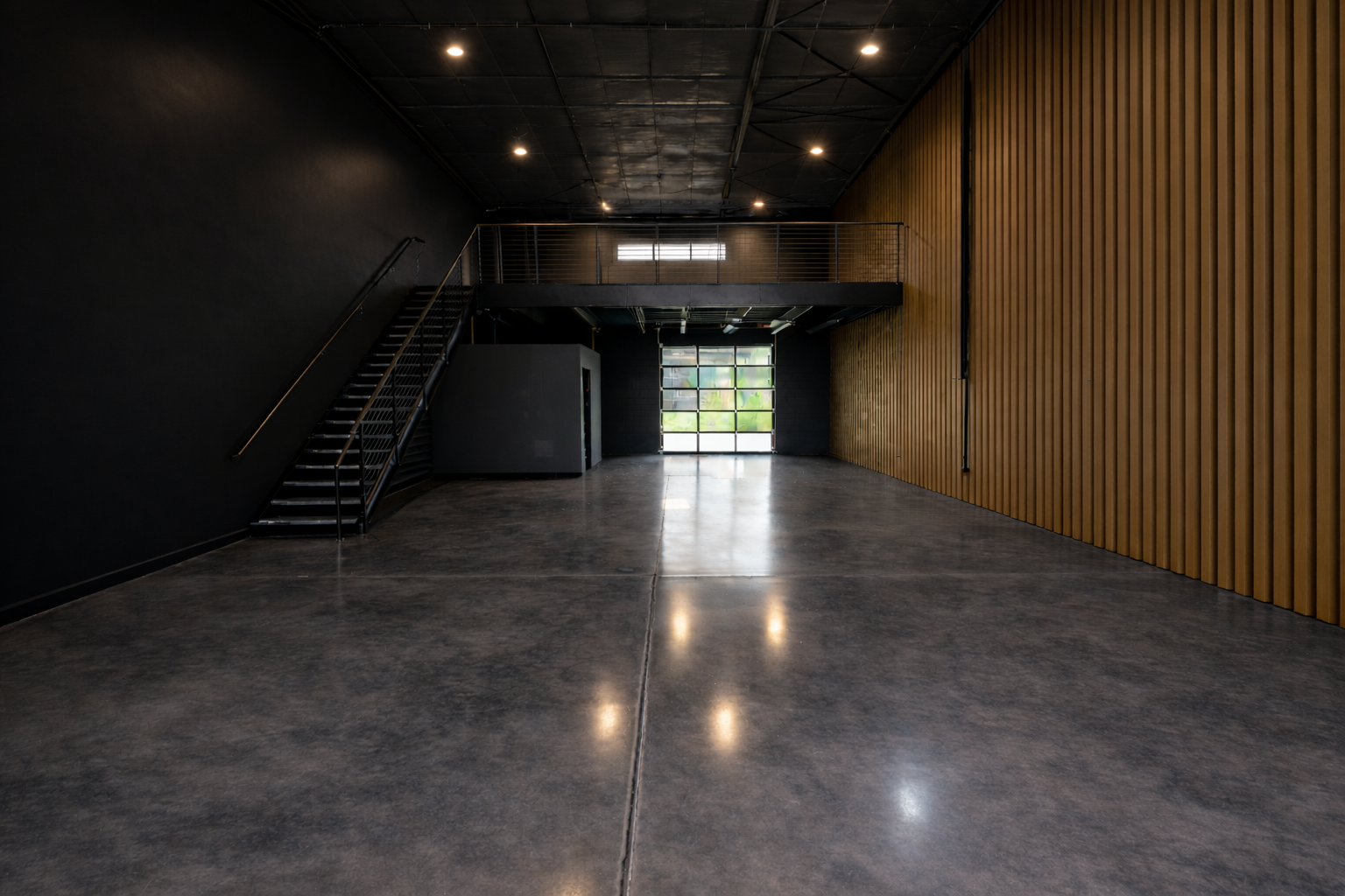 Wood Slat Paneling - Dark Theme - Graphite Polish